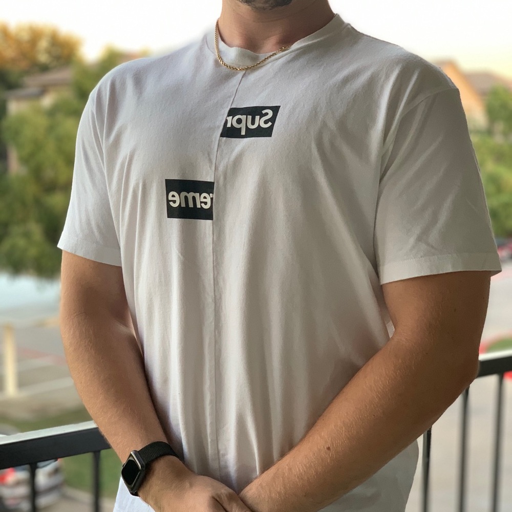 XL Supreme x CDG Split Box Logo